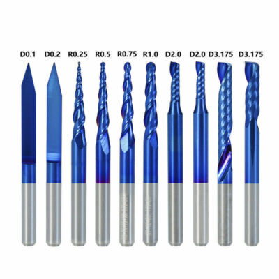 Fraise CNC Fraises 2 Tailles En Carbure Pour CNC - Queue 4mm Et 6mm - Parfaite Pour Bois Et Métaux Fraise Carbure Bout Sphérique