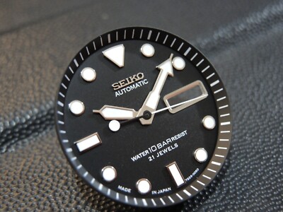 NEW WHTE/SLVER HOUR FRAMES DAL DVERS 10BAR DATE SKX007/ SKX031/SKX027 /NH35 | eBay