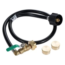 35.5" Propane Refill Adapter Hose 1LB Tank QCC1/Type1 Adapter Connect Valve Kits