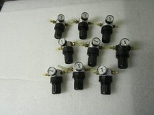 Qty 9 Norgren Compressed Gas Regulator 8 R44-100-RNKA 1 R07-100-RNKA Guage