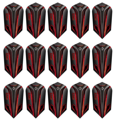 5 New Sets Harrows Noble Slim Dart Flights   Ships w/ Tracking - Red