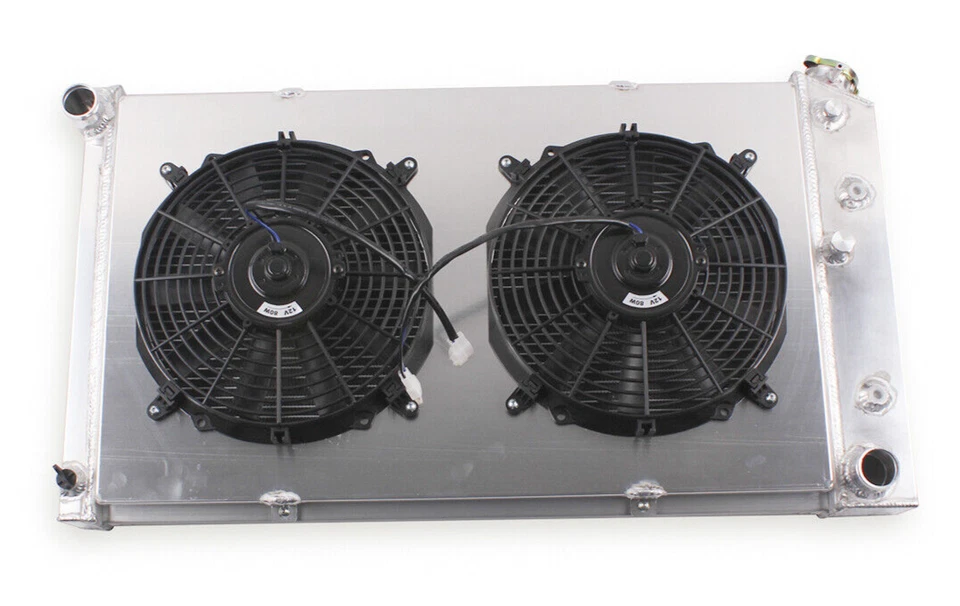 For 1971-74 Cadillac DeVille Calais Eldorado Fleetwood 4 Row shroud Fan Radiator - Image 2 of 4