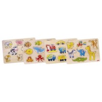 Goki Steckpuzzle - Tiere 8Teilig Von Gollnest&Kiesel 1 StüCk (4Fach Sortiert)