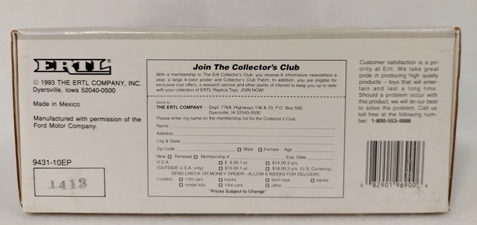 ERTL ACE Hardware 1905 Ford Coin Bank Die Cast NUNCA exhibido SIN ABRIR 1993 Foto 3 de 4