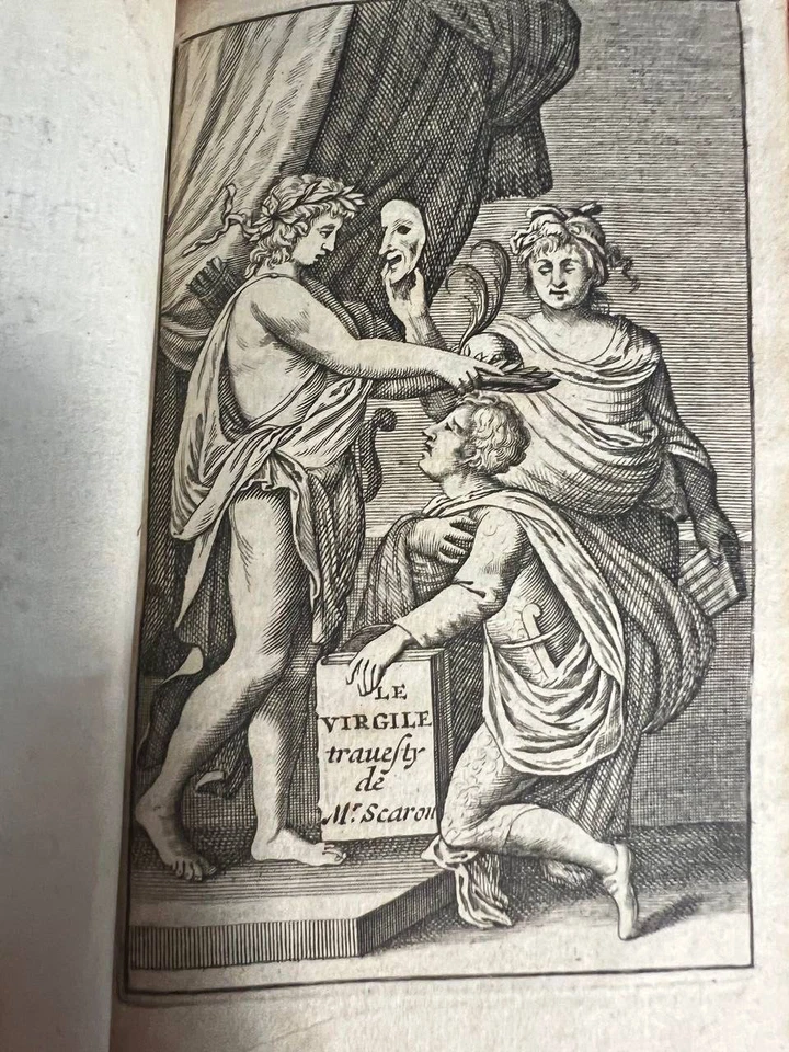 1752 Le Virgil Travesti verse Burlesque De Scarron Burlesque Versified Aeneid B6 Foto 2 de 4