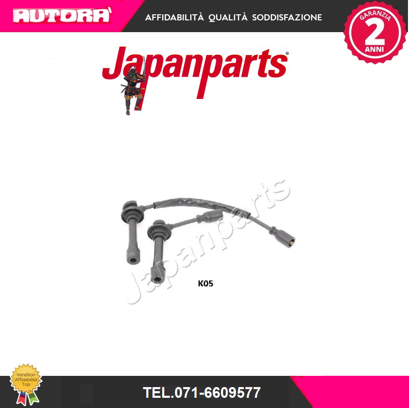 ICK05 Kit cavi accensione (MARCA JAPANPARTS).