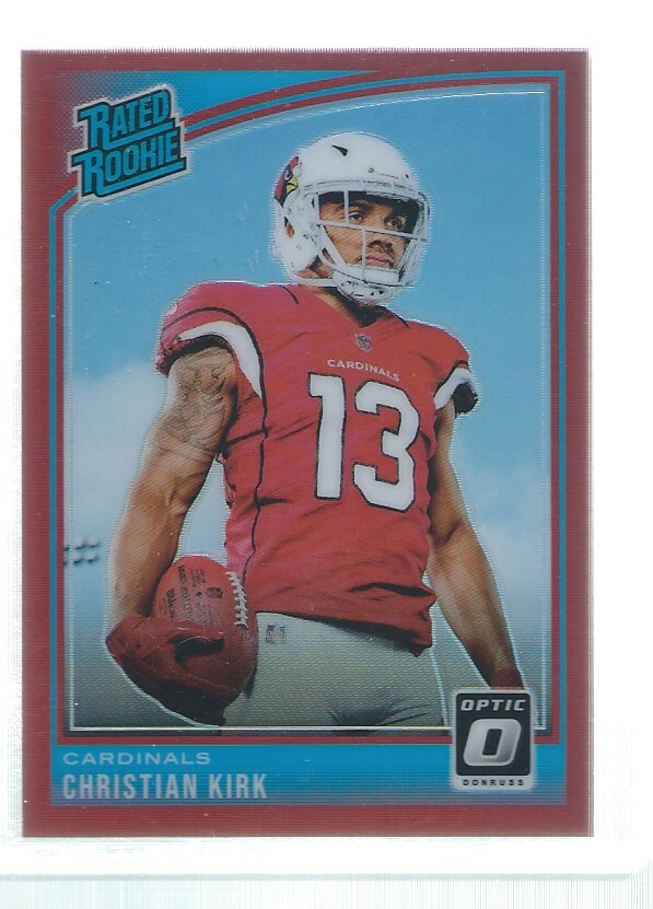 CHRISTIAN KIRK 2018 DONRUSS OPTIC HOLO RATED ROOKIE RED RC #D 76/99