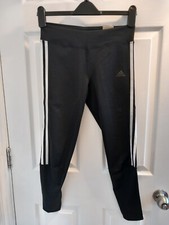 NWT Adidas Women's Black Aeroready Running leggings Size Small 7/8 length