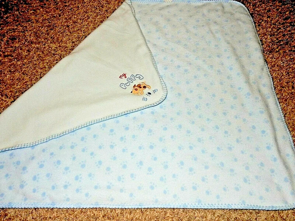 4D LN Koala Bebé MI CACHORRO Pata de Perro Estampado Azul Felpa Vellón Cuna Bebé Manta Foto 4 de 4