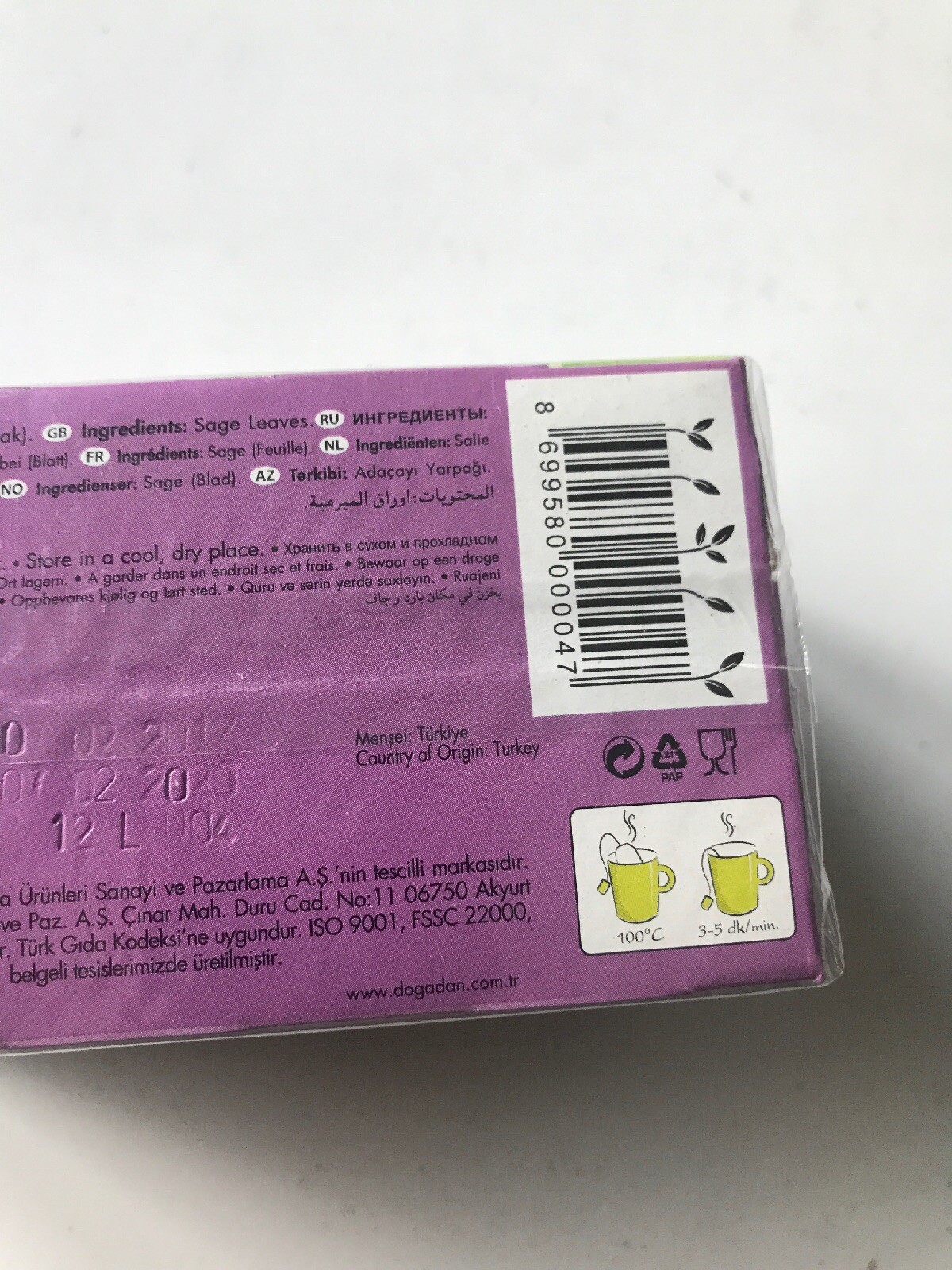 Dogadan Form Turkish Herbal Tea Weight Loss Karisik Bitki Cayi 3 Boxes