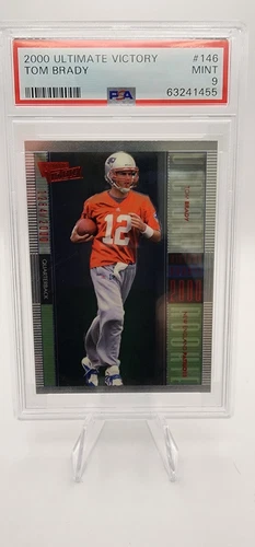 2000 Ultimate Victory Upper Deck Tom Brady Player #! 1284/2000 PSA9!! 🔥🐐 