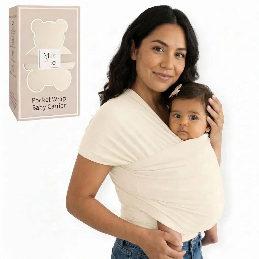 Baby Wraps Carrier Newborn to – Soft, Hands-& Stretchy – Cotton – Ergonomic, ...