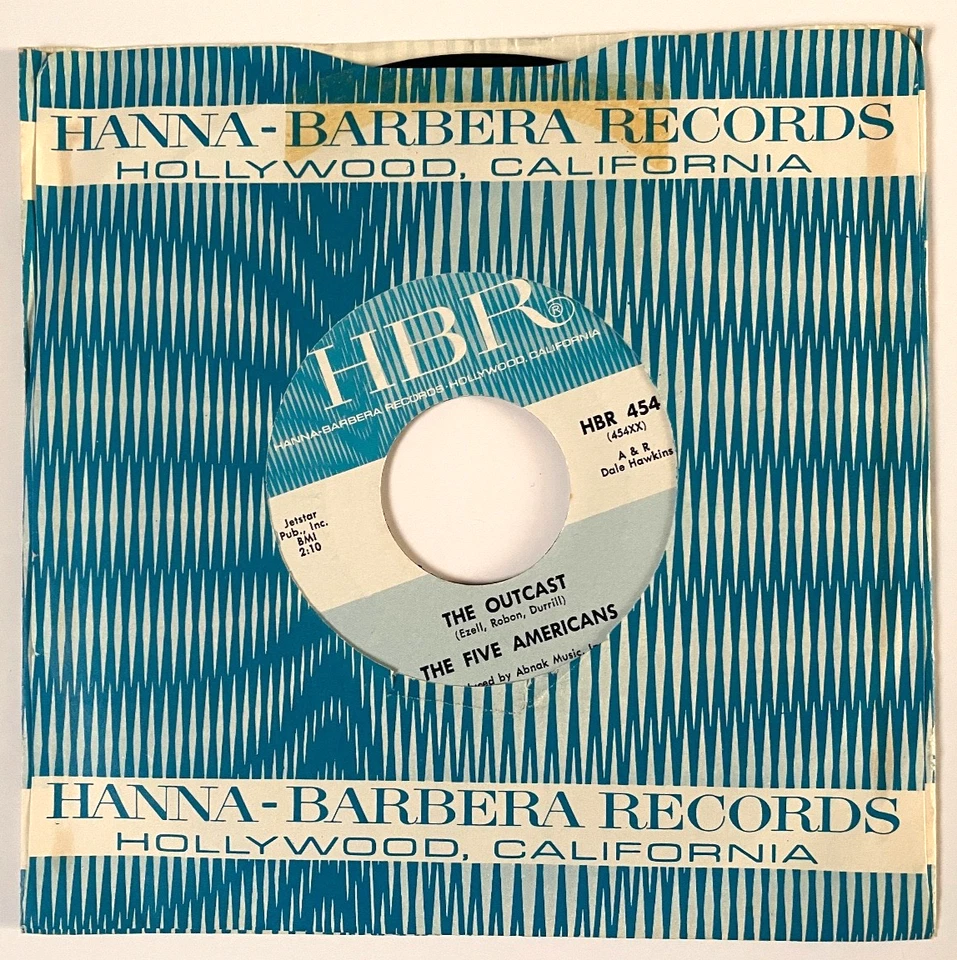 The Five Americans - 1965 US Hanna Barbera Records 45: I See The Light _NM - Image 3 of 4