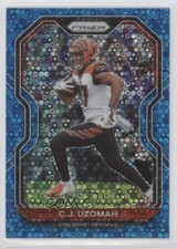 2020 Panini Prizm No Huddle Blue Prizm 8/79 CJ Uzomah #50 0s9t