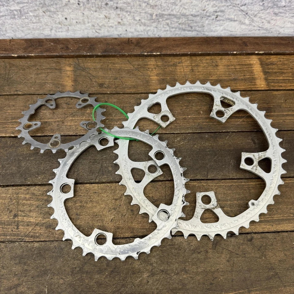 Juego de platos Shimano SG 46/36/24T 110/74 BCD 90s MTB Touring Deore manivela Foto 2 de 4