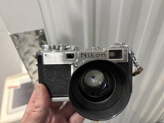 Nikon Silver Rangefinder Film Camera w/ Nikkor H 1:2 f=5cm Lens