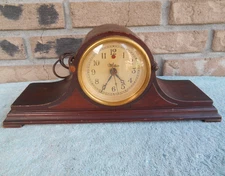 ANTIQUE TELECHRON MOTOR M1 ELECTRIC MANTLE CLOCK 1930'S RUNNING. 324120