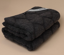 Alpaca Wool Blanket Graphite Caro Luxury Natural Wool Warm Soft Handmade