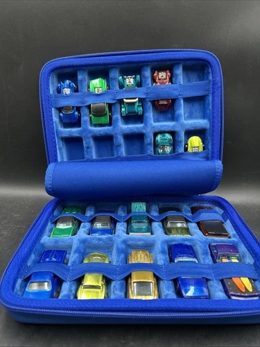 Hot Wheels Redline Lot Of 16 Vintage Diecast Cars. In Blue Carrying Case. ML