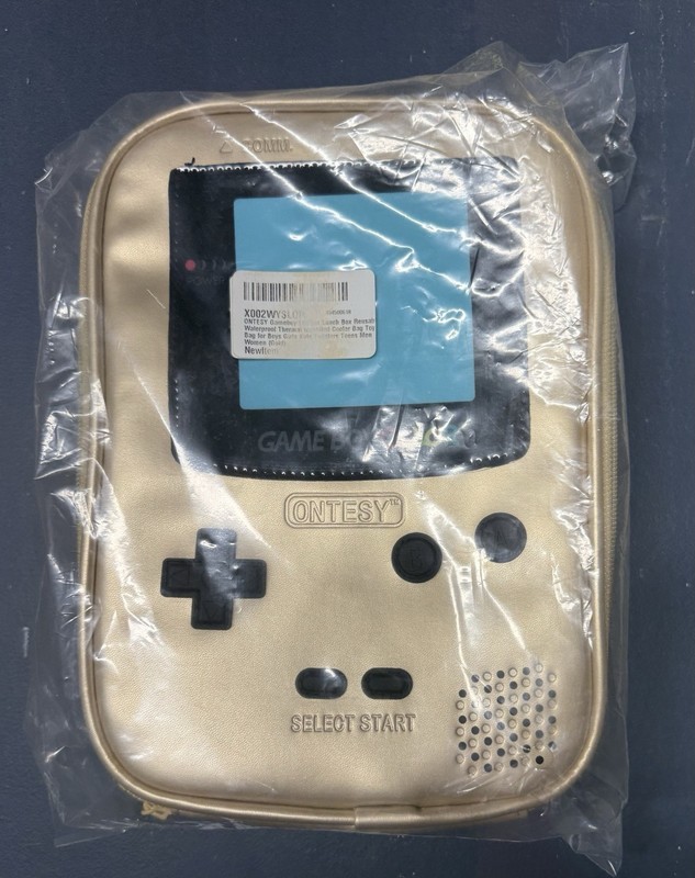 Nintendo Game Boy Color Gold Lunch Box Cooler Bag New Ontesy