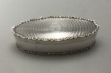 Asprey Silver Jewellery Box BIrmingham 1911 ALZX