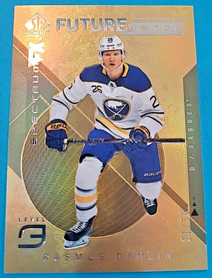2018 Rasmus Dahlin SP Authentic Future Watch S-99 Spectrum GOLD Rookie RC 11/50