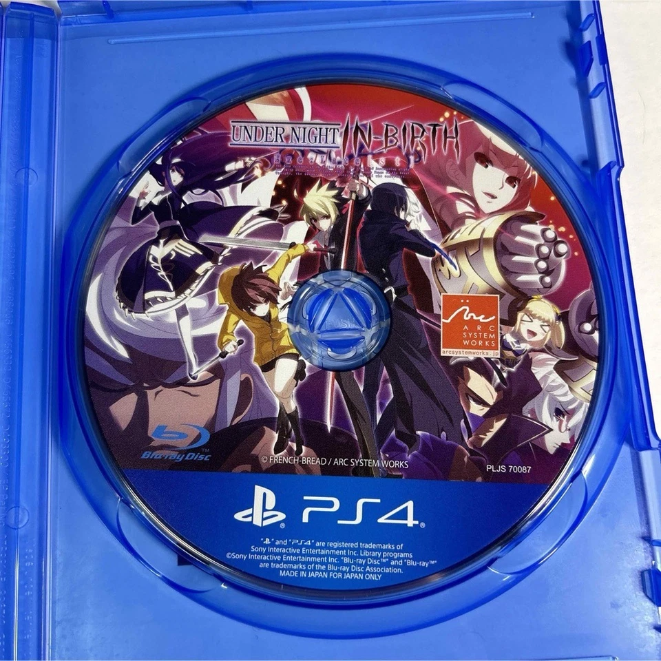PS4 UNDER NIGHT IN-BIRTH Exe Late [st] PlayStation 4 Sony Japanese Game Tested - Image 3 of 3