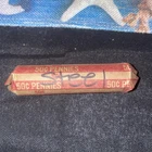 1943 STEEL LINCOLN WHEAT CENT PENNY ROLL (50 coins) STEEL PENNY, good condition