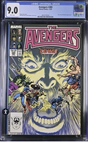 Lot Of (4) Avengers Comics 285, 341, 337 & 358 All Graded CGC