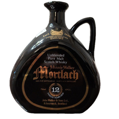 Johnnie Walker Mortlach 12 Year Empty Bottle Collectible Whisky Japan