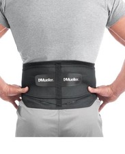 Mueller 64179 Lumbar Back Brace Black One Size Fits All