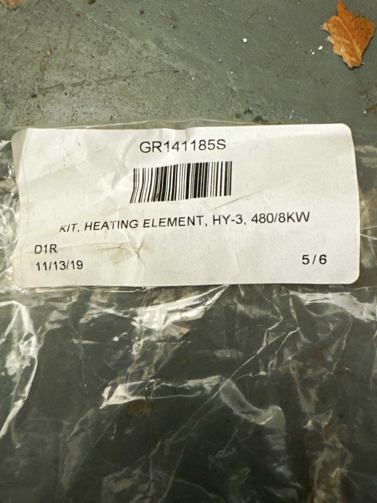Groen HY-3 Steamer Heating Element 141185 GR141185S 480V 8KW w/ Gasket NIB