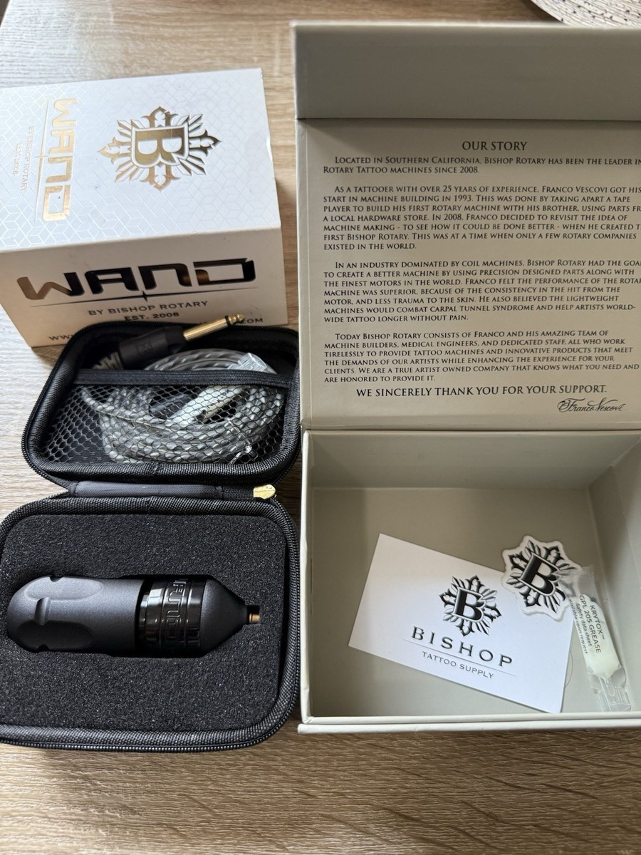 bishop wand タトゥーマシン　5.0 美品　ロータリー　お値下げ中 Bishop WAND Rotary Liner Tattoo Machine - 5.0 Stroke for