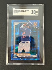 Vladi Guerrero 2024 Bowman Chrome Sapphire SP Image Variation SGC 10 Mets
