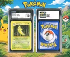 NEW 1999 POKEMON BASE SET #054/102 METAPOD VINTAGE GRASS CGC 10 MINT