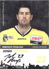 Autogramm Josh Meyers Eishockeysp. Krefeld Pinguine Originalunterschrift