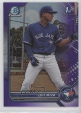 2022 Bowman Chrome Prospects Purple Refractor 149/250 Luis Meza #BCP-209 1cm2