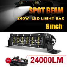 Slim 81422324252 Led Light Bar Dual Row Combo Off Road Fog Driving Atv Suv
