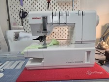 Janome CoverPro 2000CPX +viel Zubehör  -Cover Nähmaschine