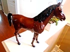 Marx 1960’s- Thunderbolt -Johnny West  Chestnut Horse Best Of The West 13”