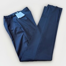 Richard James Trousers 100% Wool Black Side Adjusters Waist 30R BNWT RRP £295