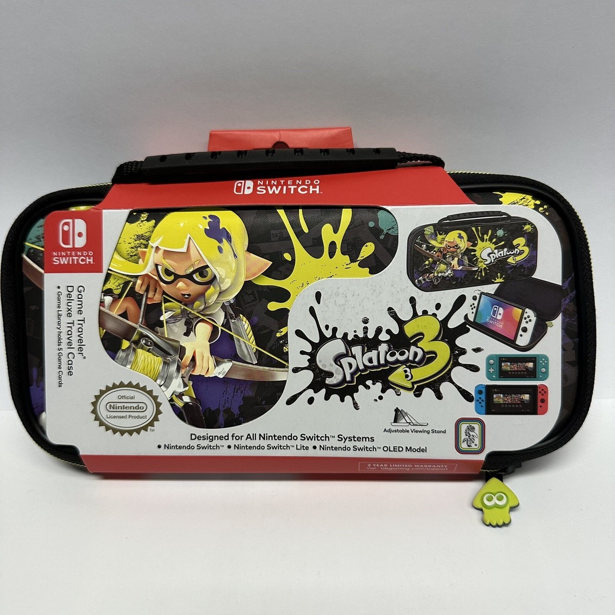 Nintendo Switch Game Traveler Deluxe Travel Case Splatoon 3