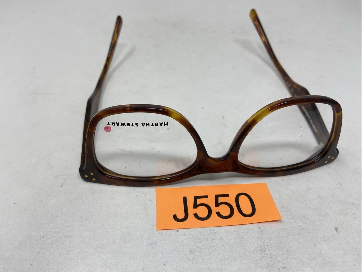 Martha Stewart’s squarish dark tortoise frames MSO100 Eyeglasses - Martha Stewart Authorized Retailer  main image 4