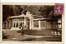 Old postcard Pougues Les Eaux (58) Les Sources (animated)