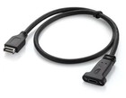 USB 3.1 Type E to USB Type C Cable with Bracket Panel | Male to Female