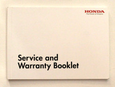 New (New Other) Genuine Honda Service And Warranty Booklet