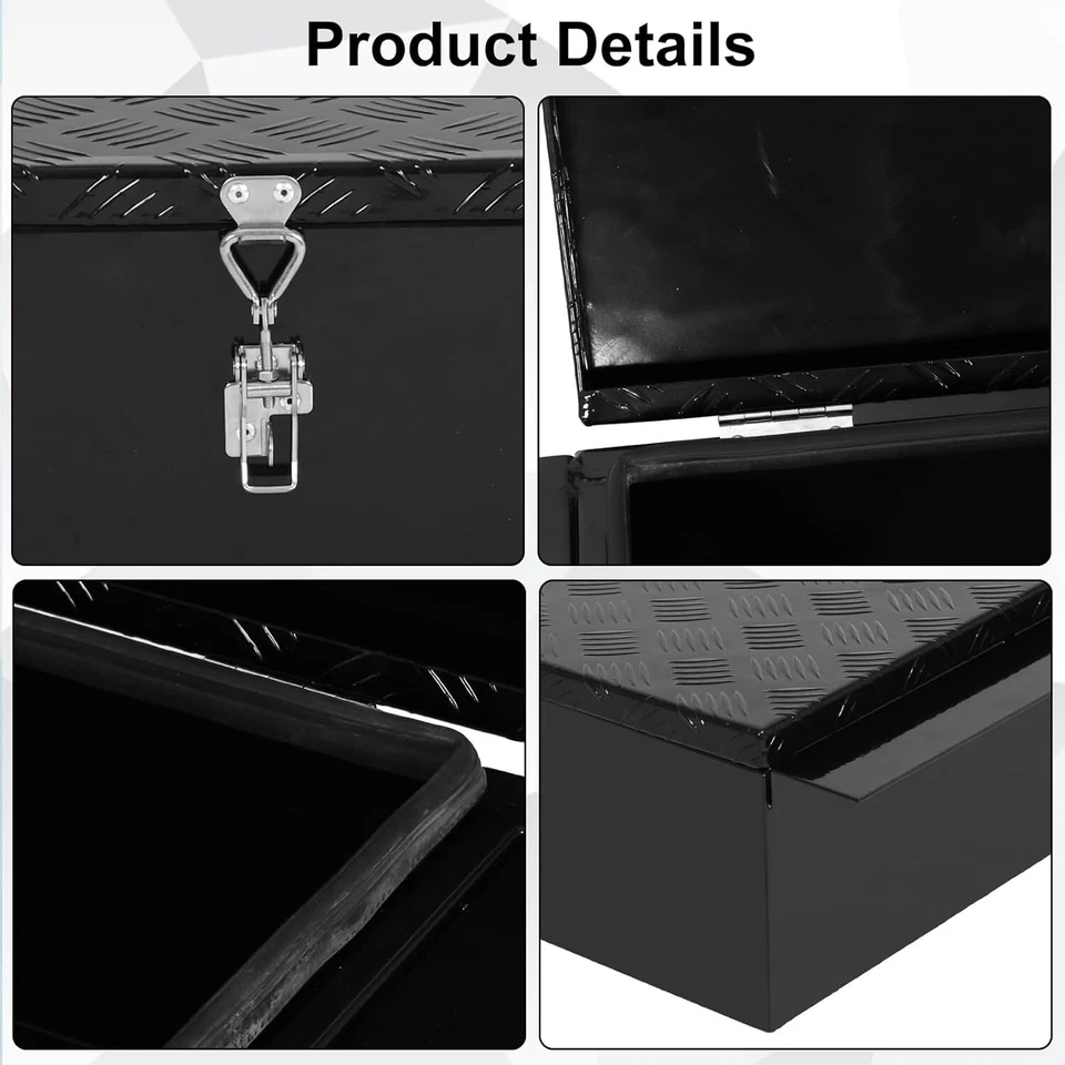 30"X22"X9" Heay Duty Semi Truck Frame Rails Tool Box Storage w/ Adjustable Latch - Image 3 of 4