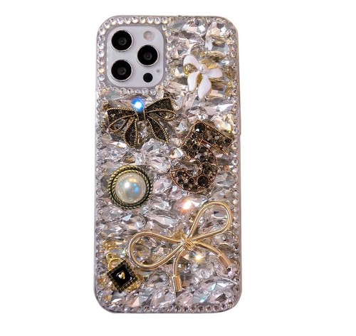 Pour iPhone 16 Plus Coque Paillettes Luxe Diamant Strass 3D pour Femme Fille - Photo 39 sur 50