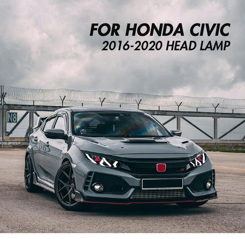 LED Headlights & RGB Tail Lights For 10th Gen Honda Civic Sedan 2016-2021 - Picture 9 of 20