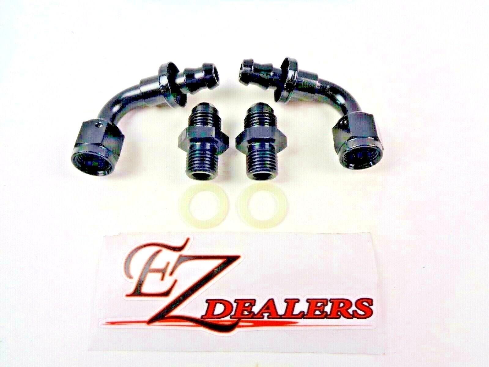 4L60E 4L65E GM Straight Transmission Fittings 6 AN Male To Trans 90 4l60e-4l65e-gm-straight-transmission-fittings-6-an-male-to-trans-90
